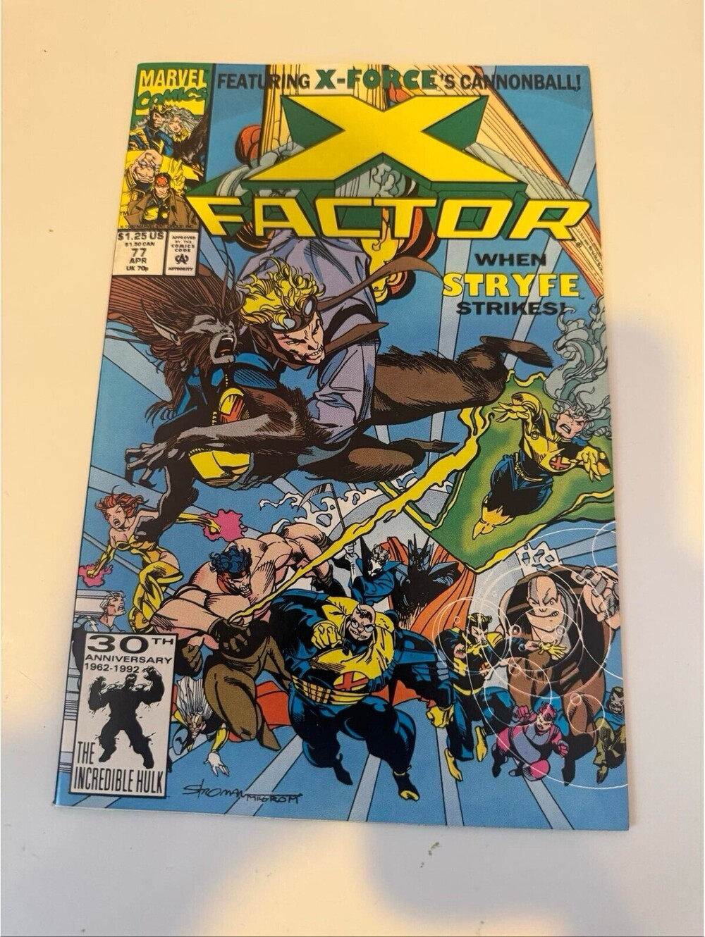 X-Factor #77 Marvel Comics 1992 X-Force Cannonball Stryfe Peter David